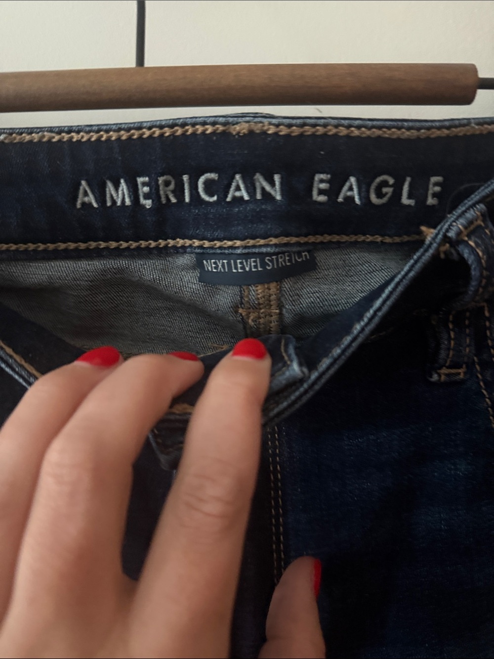American Eagle Outfitters Indigo Super High-Waisted Jeggings - Picture 2 of 5